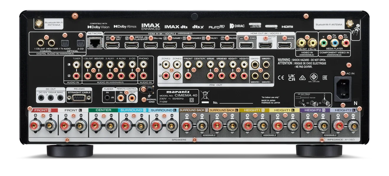Marantz CINEMA 40 Premium 9.2 Channel AV Receiver - Black