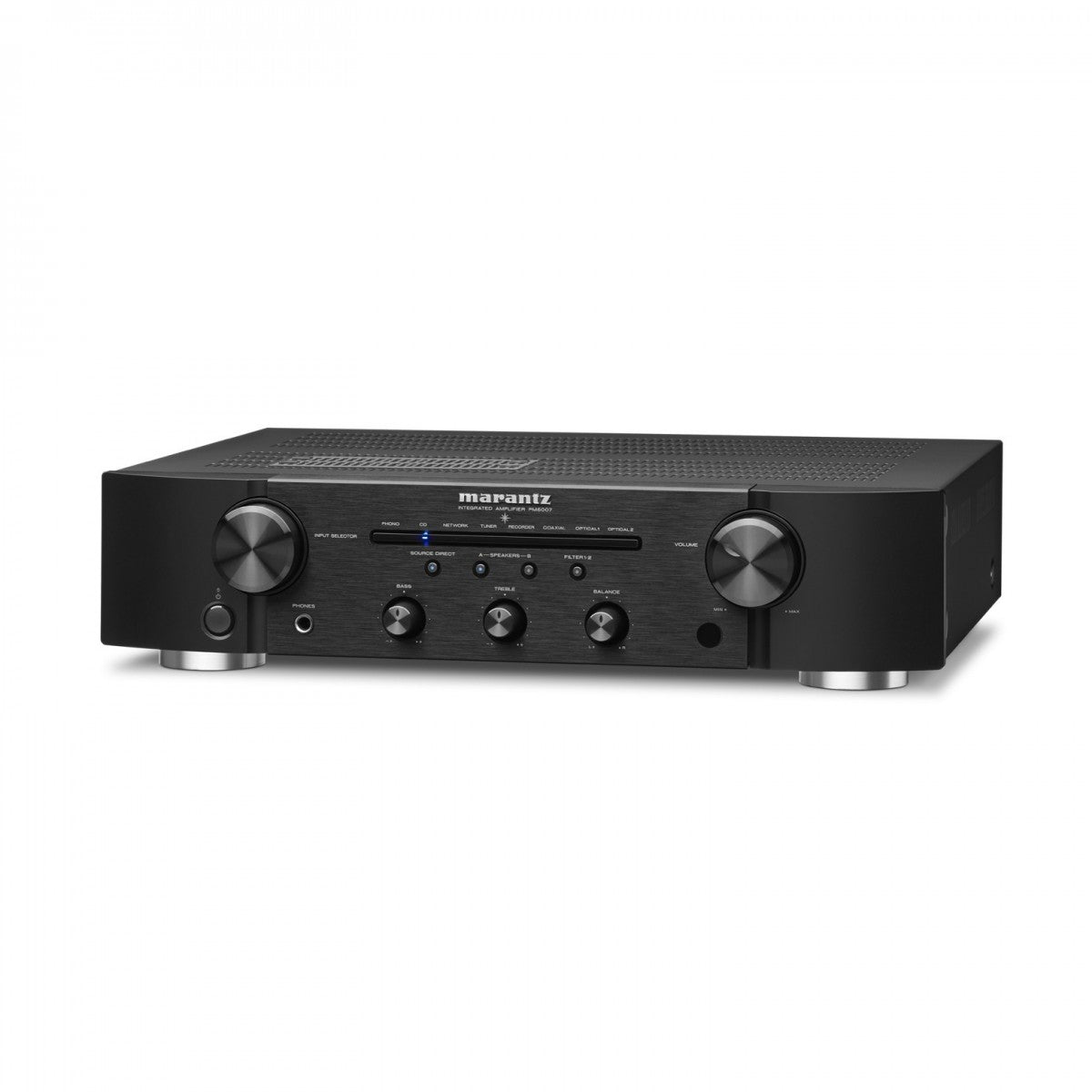Marantz PM6007 Integrated Amplifier Black with JBL 4309 Studio Monitor Bookshelf Speakers Walnut Pair