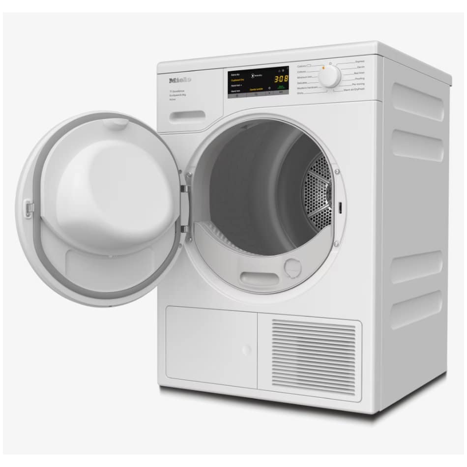Miele TEA525WP EcoSpeed 8kg Freestanding Heat Pump Tumble Dryer White - A+++ Rated