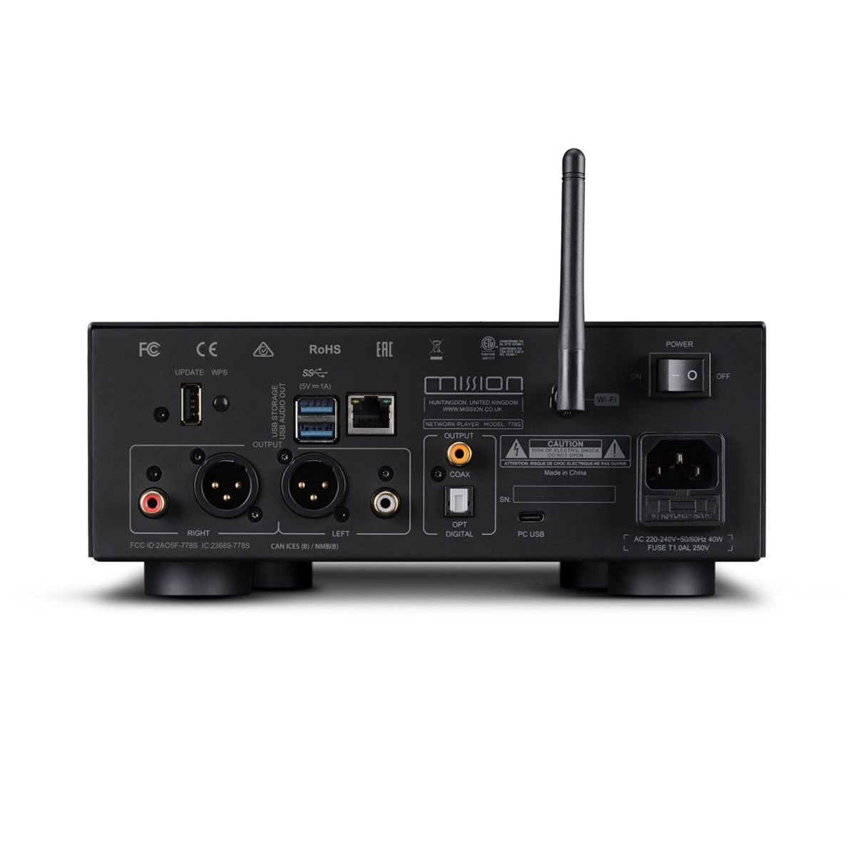 Mission 778S Network Music Streamer and 778CDT CD Transport Hi-Fi Bundle - Black