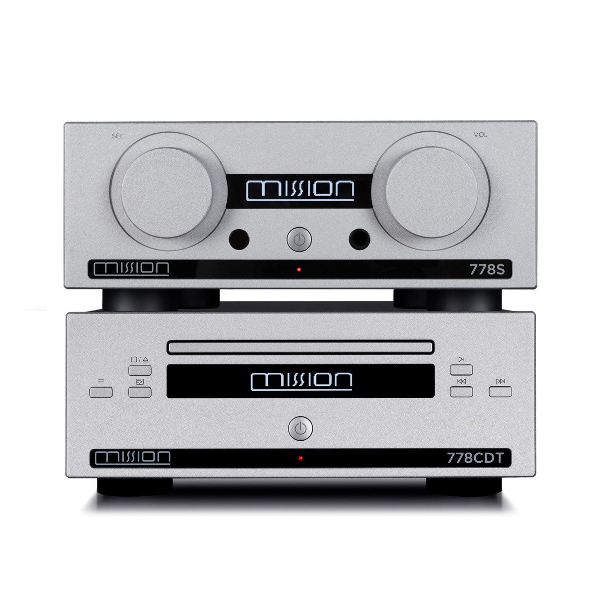 Mission 778S Network Music Streamer and 778CDT CD Transport Hi-Fi Bundle - Silver
