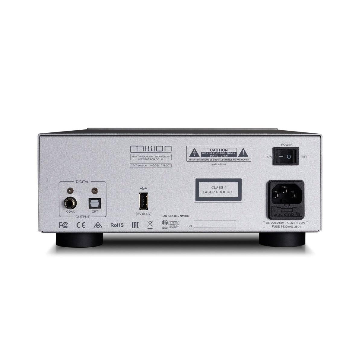 Mission 778X Stereo Amplifier with 778S Streamer and 778CDT CD Transport Bundle - Silver
