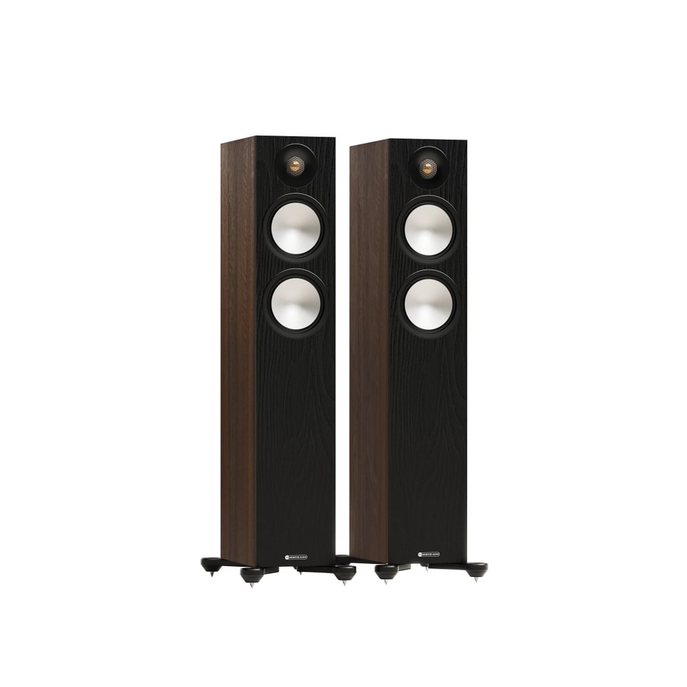 Monitor Audio Bronze 300 7G Floorstanding Speakers Pair Walnut