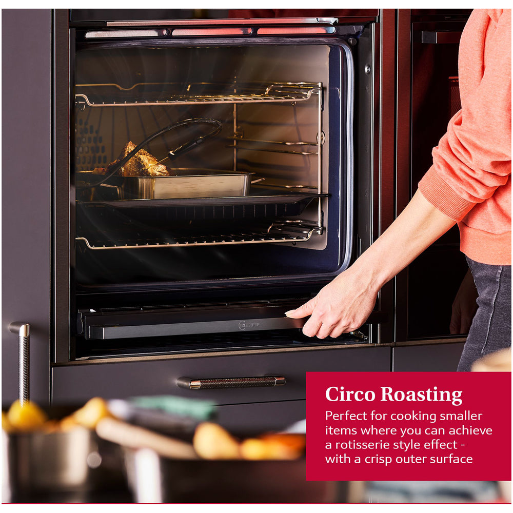Neff B1ACE4AG3B N50 60cm Built in Electric Single Oven Graphite Grey