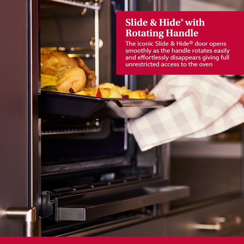 Neff B54CR31G0B N70 Slide and Hide Built-In Electric Single Oven Graphite Grey