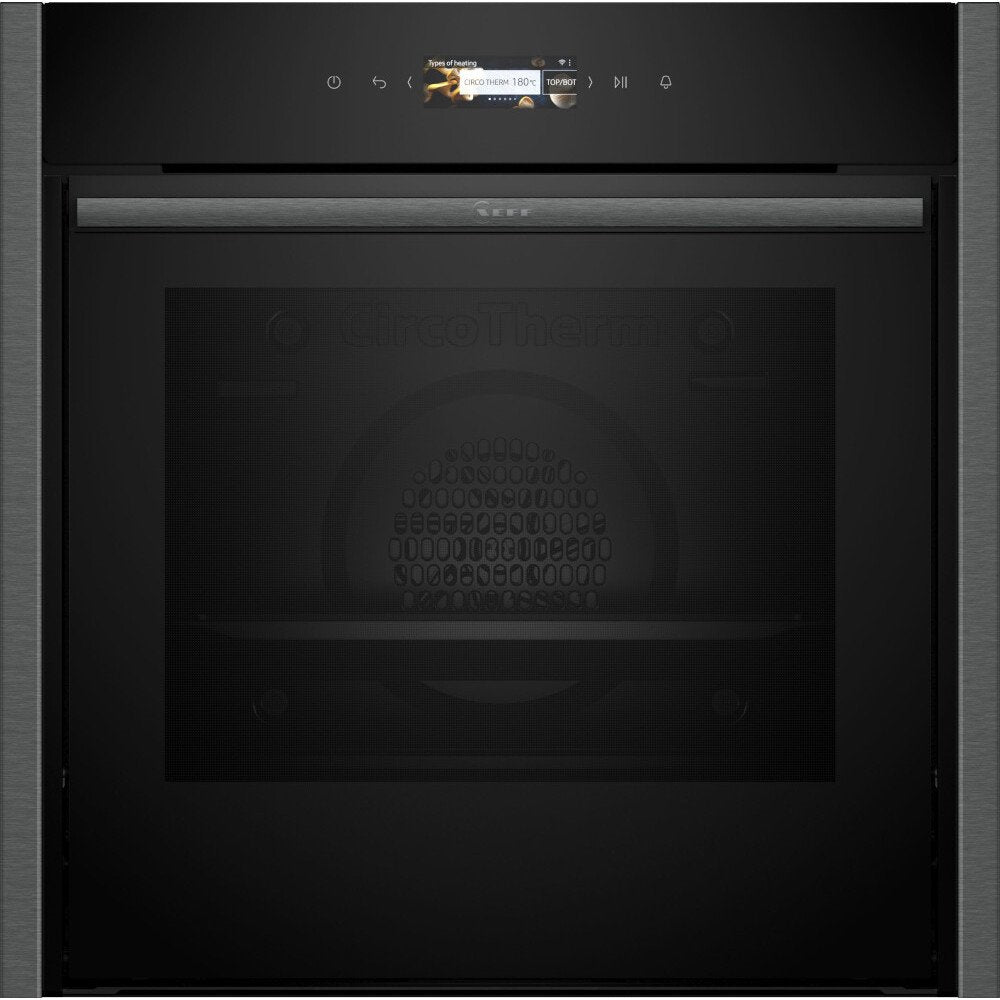 Neff B54CR31G0B N70 Slide and Hide Built-In Electric Single Oven Graphite Grey