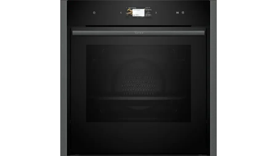 Neff B64VS71G0B N90 Slide and Hide Built-In Electric Single Oven Graphite