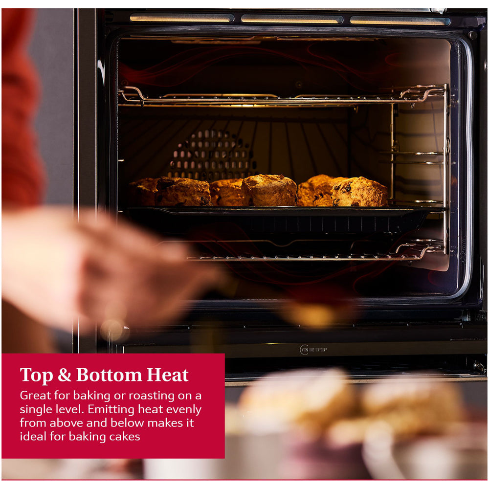 Neff B6ACH7AN7B N50 Slide and Hide Built In Self Cleaning Single Electric Oven Stainless steel