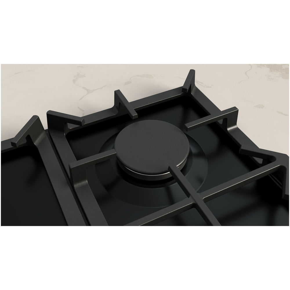 Neff T27CIQ8S0 N70 Flame Select 75cm Black Enamel Gas Hob
