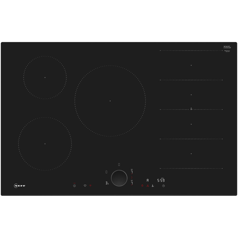 Neff T68FUV4L0 N80 80cm Flex Induction Hob with Twist Pad Control
