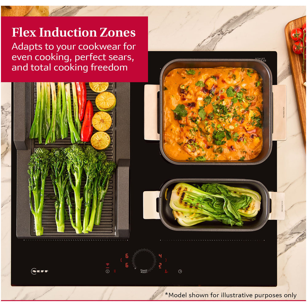 Neff T69FHV4L0 N70 90cm Flex Induction Hob with Twist Touch Control