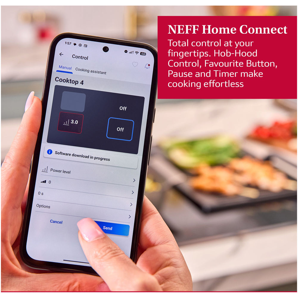 Neff T69FUV4L0 N90 90cm Flex Induction Hob with Twist Pad Control