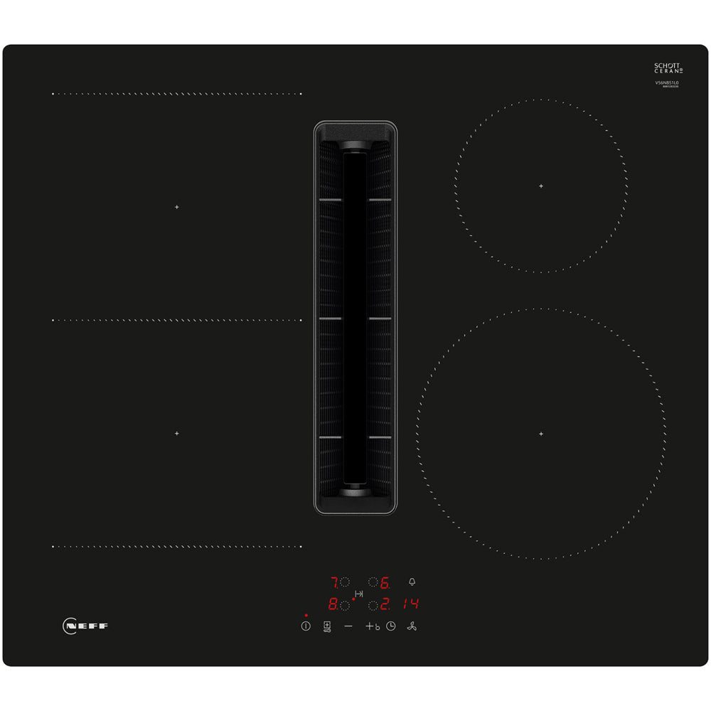 Neff V56NBS1L0 60cm Induction Hob with Integrated Ventilation System