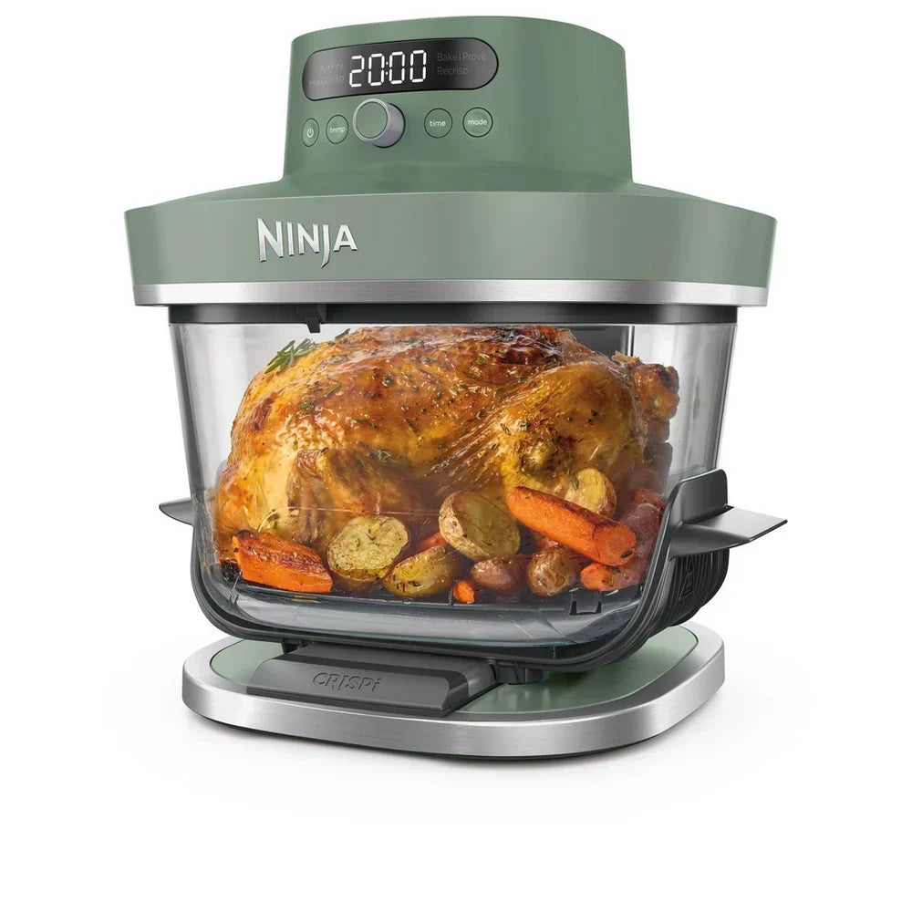 Ninja AS090UKGN CRISPi PRO 5-in-1 XL Glass Air Fryer Green