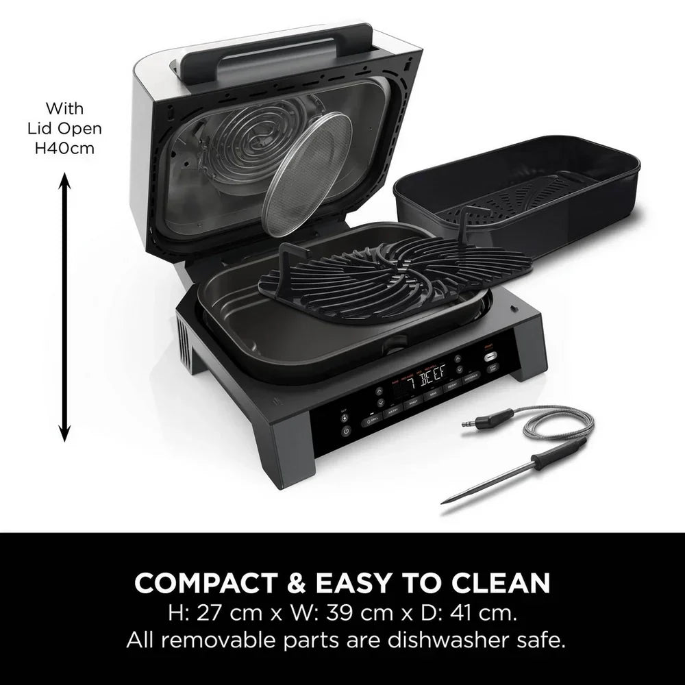 Ninja DG551UK 6-in-1 MAX Air Fryer & Grill Black & Stainless Steel