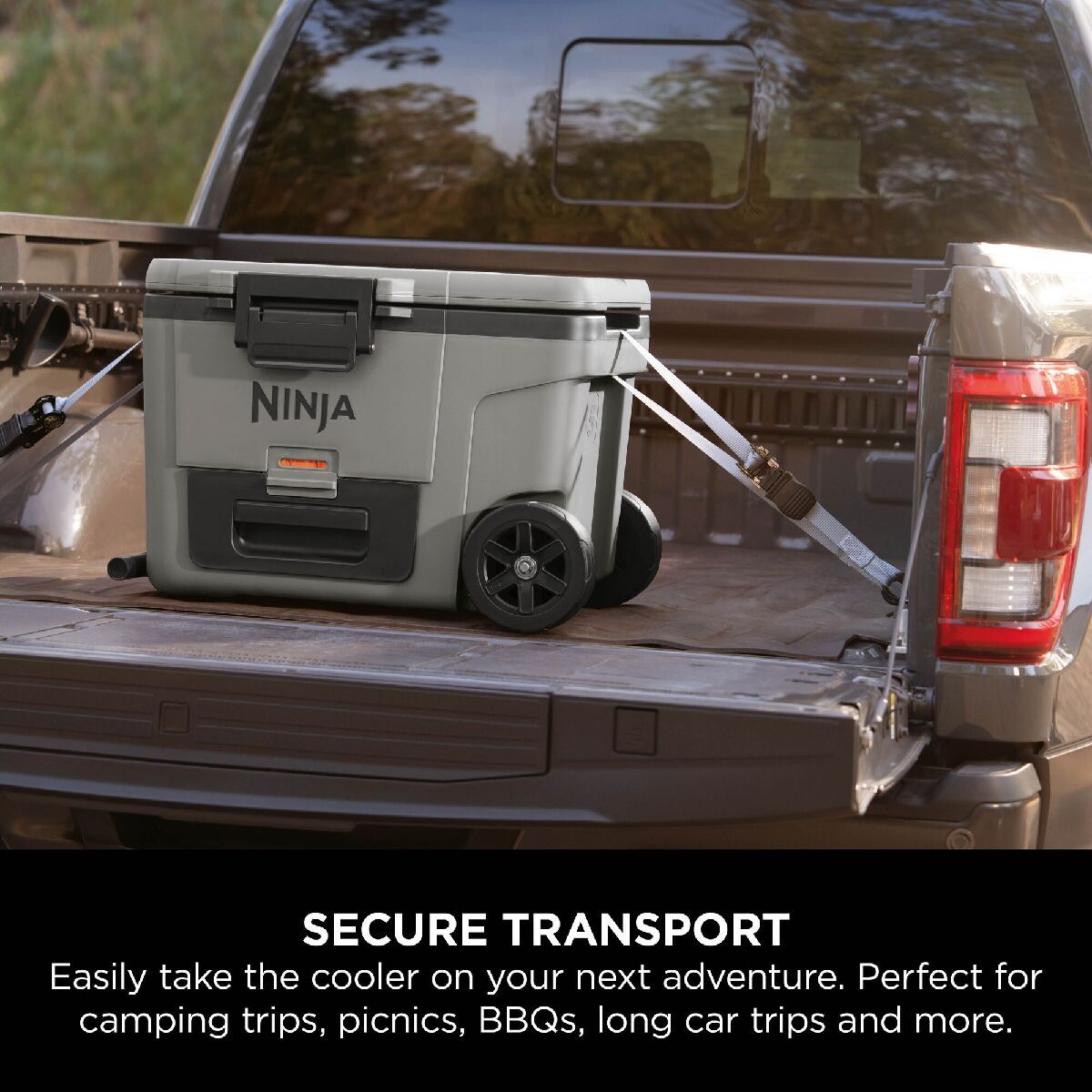 Ninja FB245UKGY FrostVault 45QT 42L Wheeled Cooler with Dry Zone Slate Grey