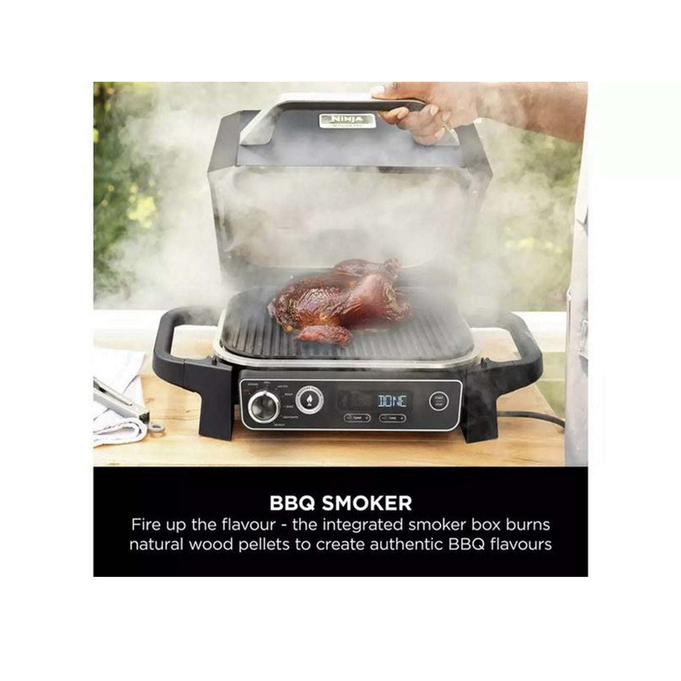 Ninja OG701UK Woodfire Electric BBQ Grill and Smoker
