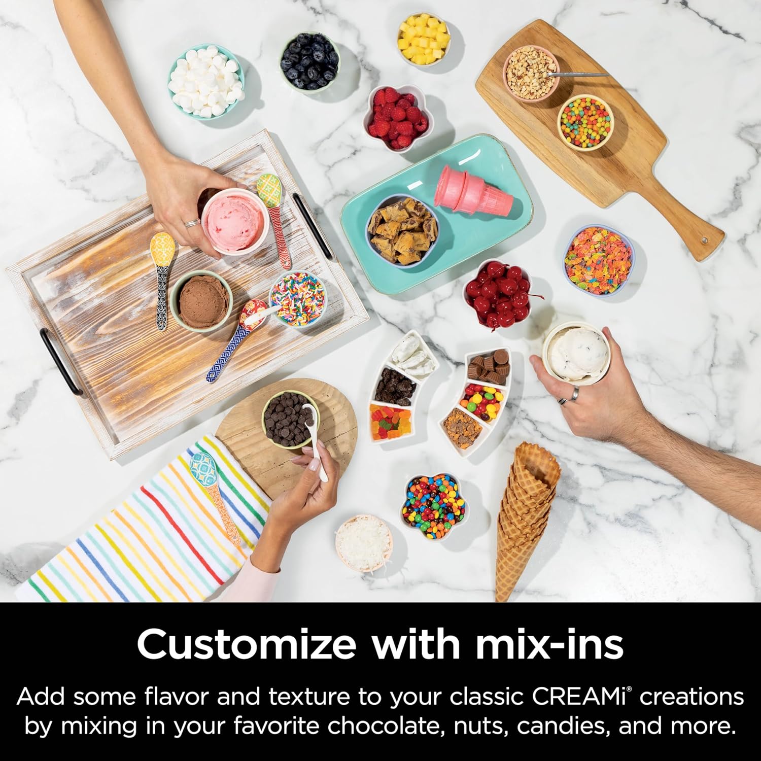 Ninja Swirl by CREAMi 13 in 1 Soft Serve and Ice Cream Maker NC701UK - Platinum Silver
