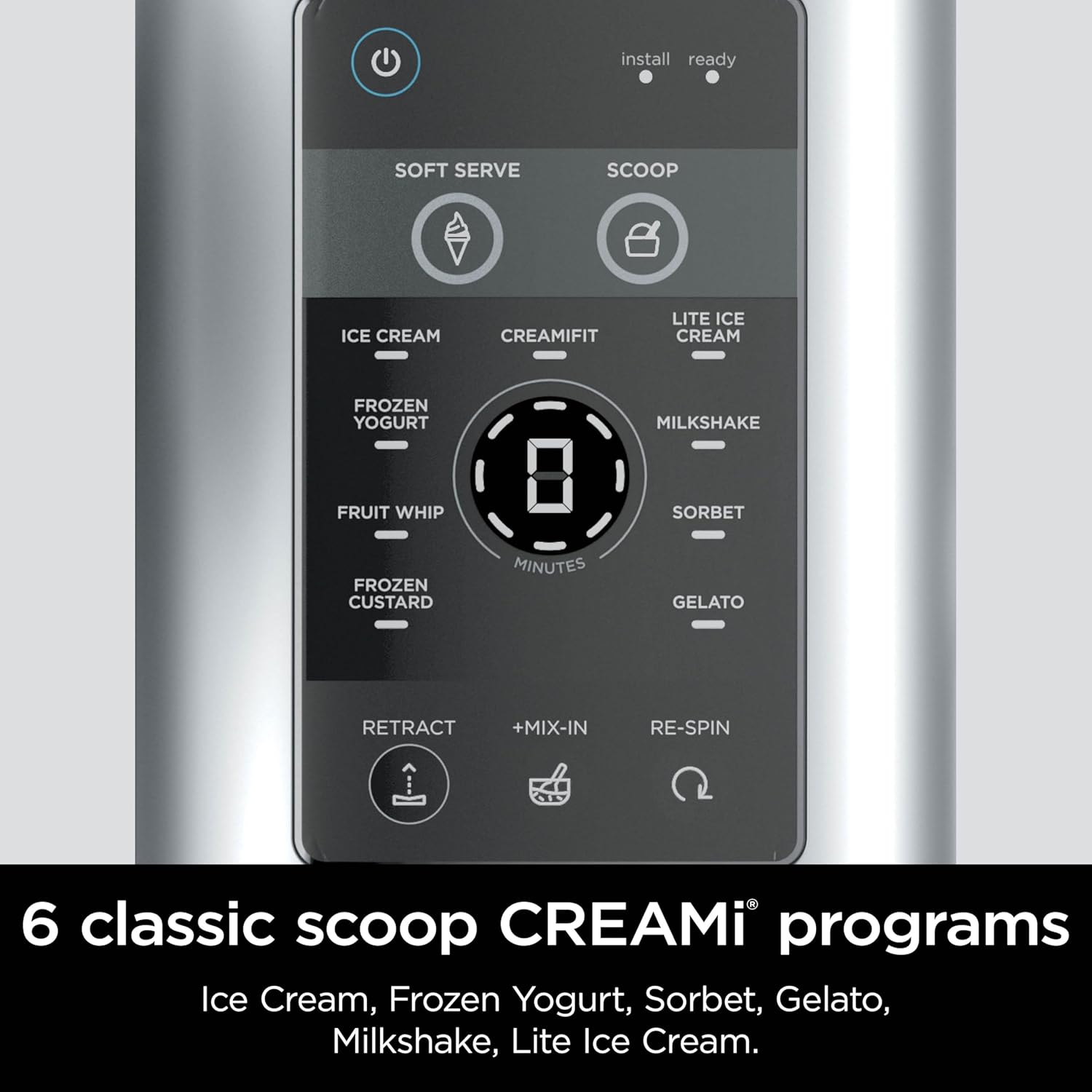 Ninja Swirl by CREAMi 13 in 1 Soft Serve and Ice Cream Maker NC701UK - Platinum Silver