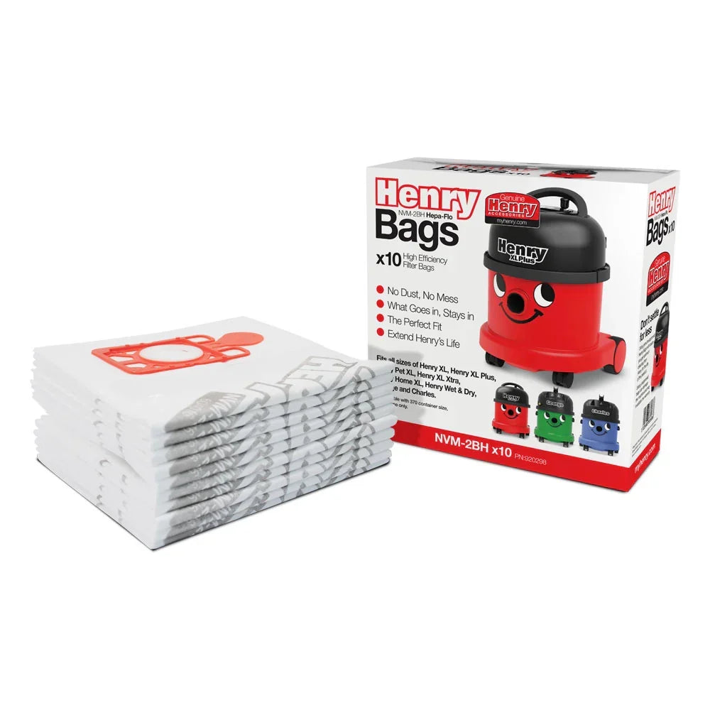 Numatic 920298 Genuine Henry HepaFlo XL Filter Vacuum Dust Bags (For XL Range) - Pack of 10