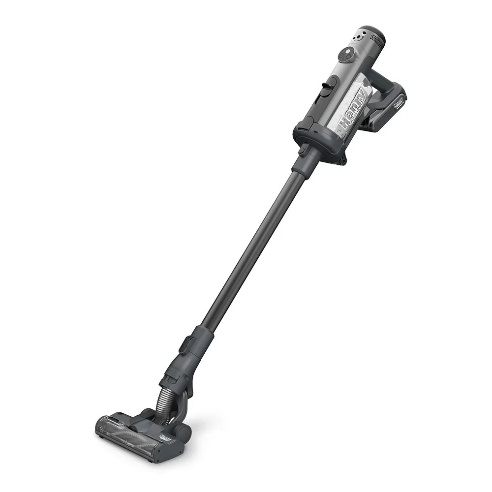 Numatic Henry Quick Pro Cordless Vacuum Cleaner with up to 60 Minutes Run Time Grey - 919149