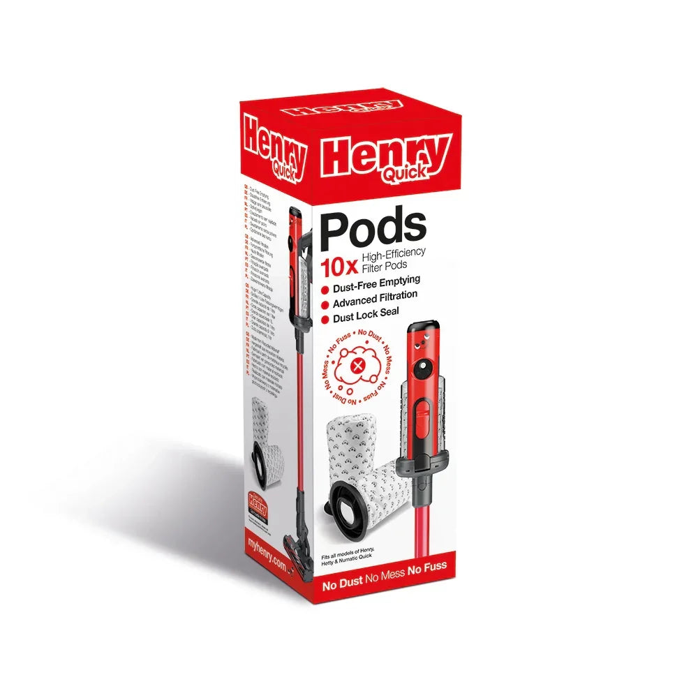 Numatic Henry Quick Replacement Dust Pods - Pack of 10 (915744)