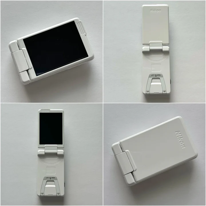 Pre-Owend Nikon coolpix Digital Camera Bundle RARE Glossy White