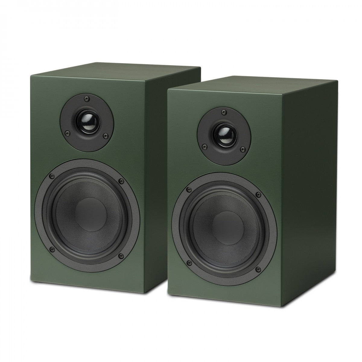 Pro-Ject Colourful Audio System 2 with Debut EVO 2 Turntable MaiA S3 Amplifier and Speaker Box 5 S2 Speakers - Satin Fir Green