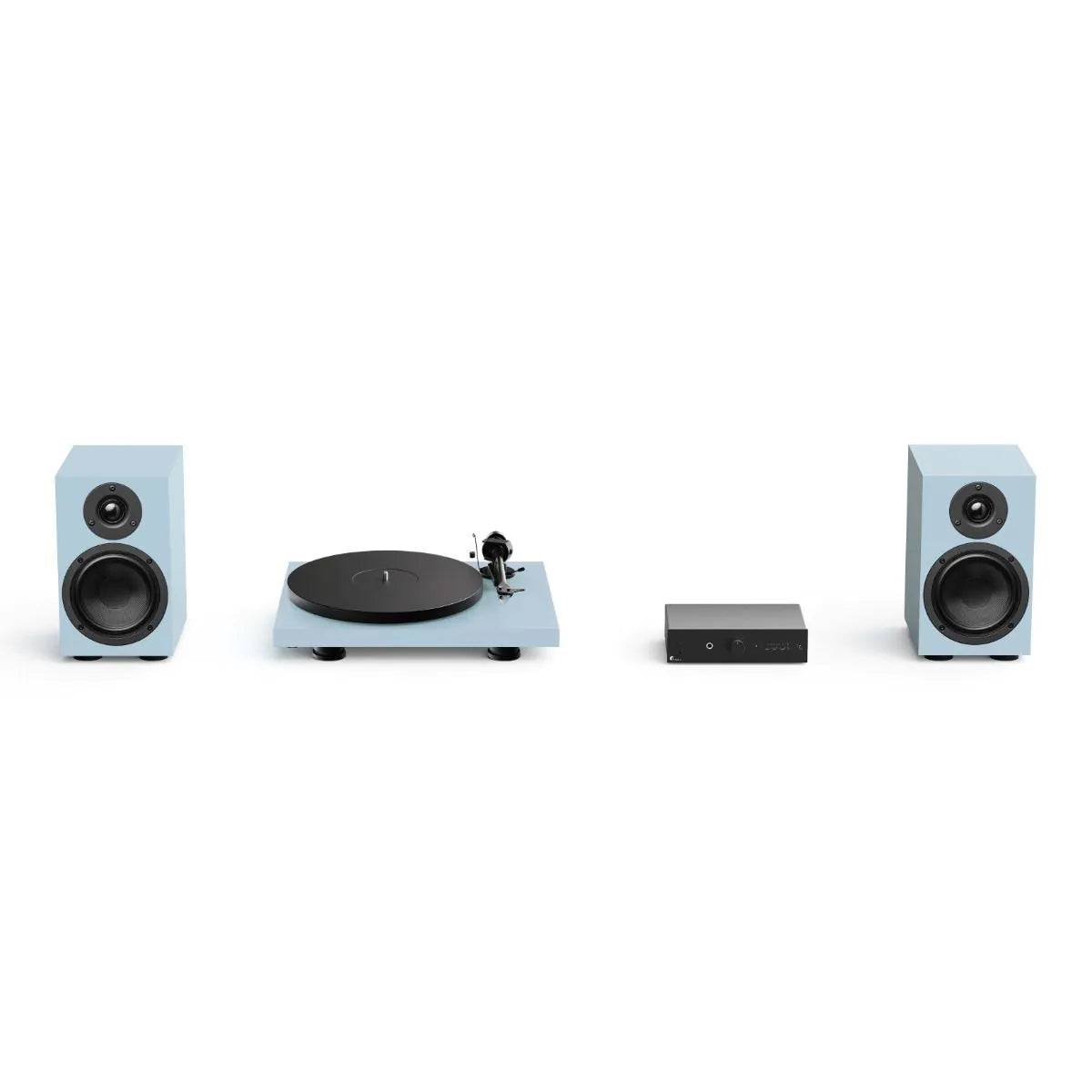 Pro-Ject Colourful Audio System 2 with Debut EVO 2 Turntable MaiA S3 Amplifier and Speaker Box 5 S2 Speakers - Polar Blue