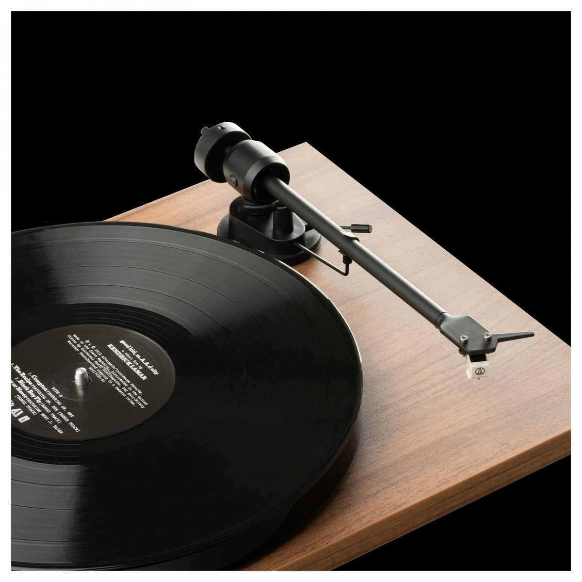 Pro-Ject E1 Phono Belt Driven Turntable with Built-in Phono Preamp - Walnut