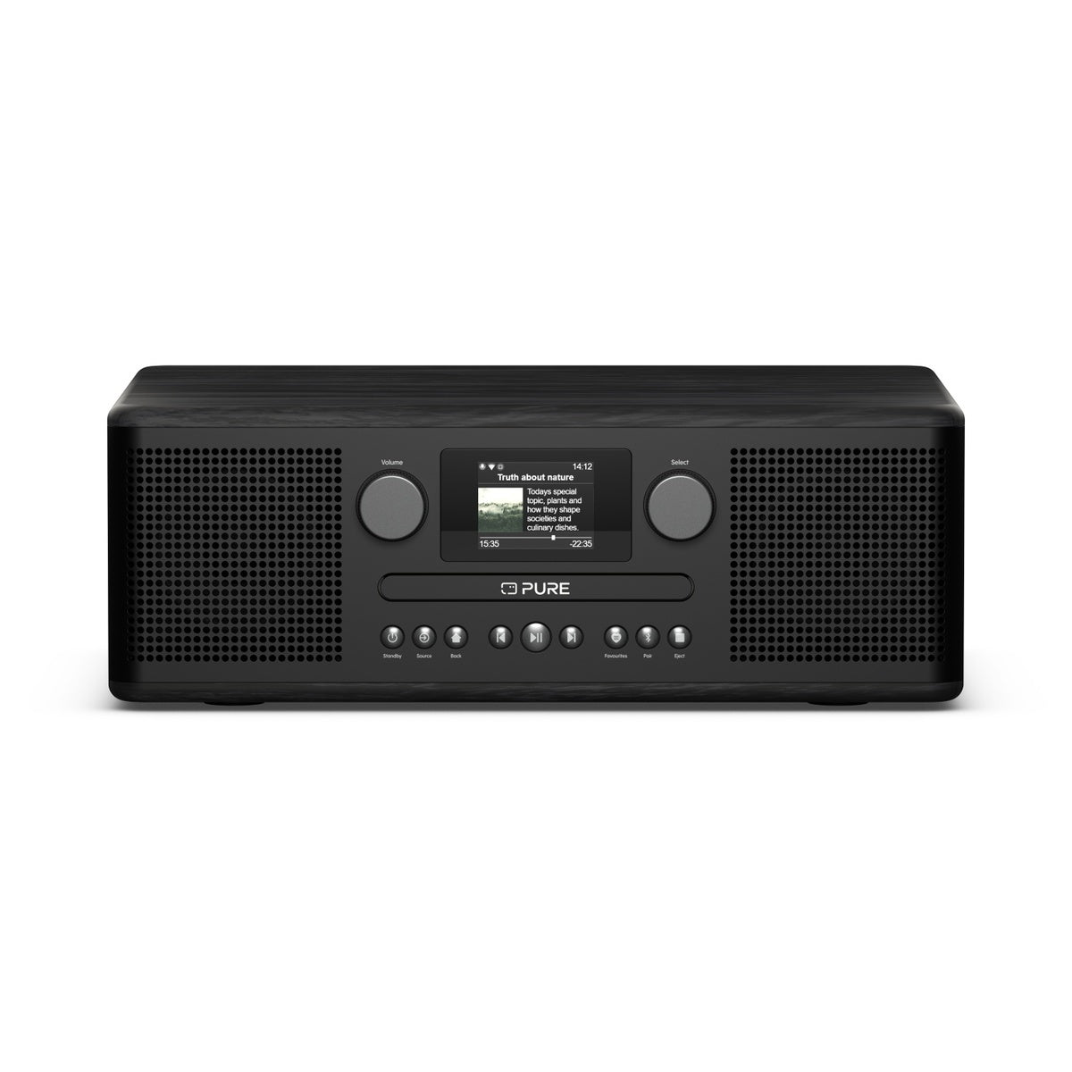 Pure Classic C-D6i All in One Internet Radio with DAB+ FM Bluetooth CD Player Stereo Sound System Black