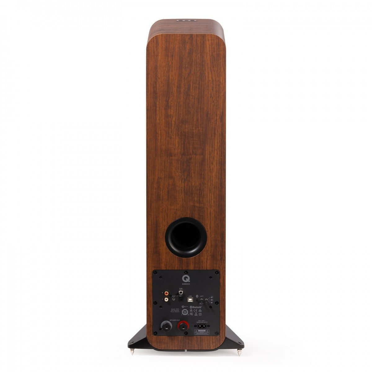 Q Acoustics M40 Powered Bluetooth Floorstanding Speakers Pair Walnut