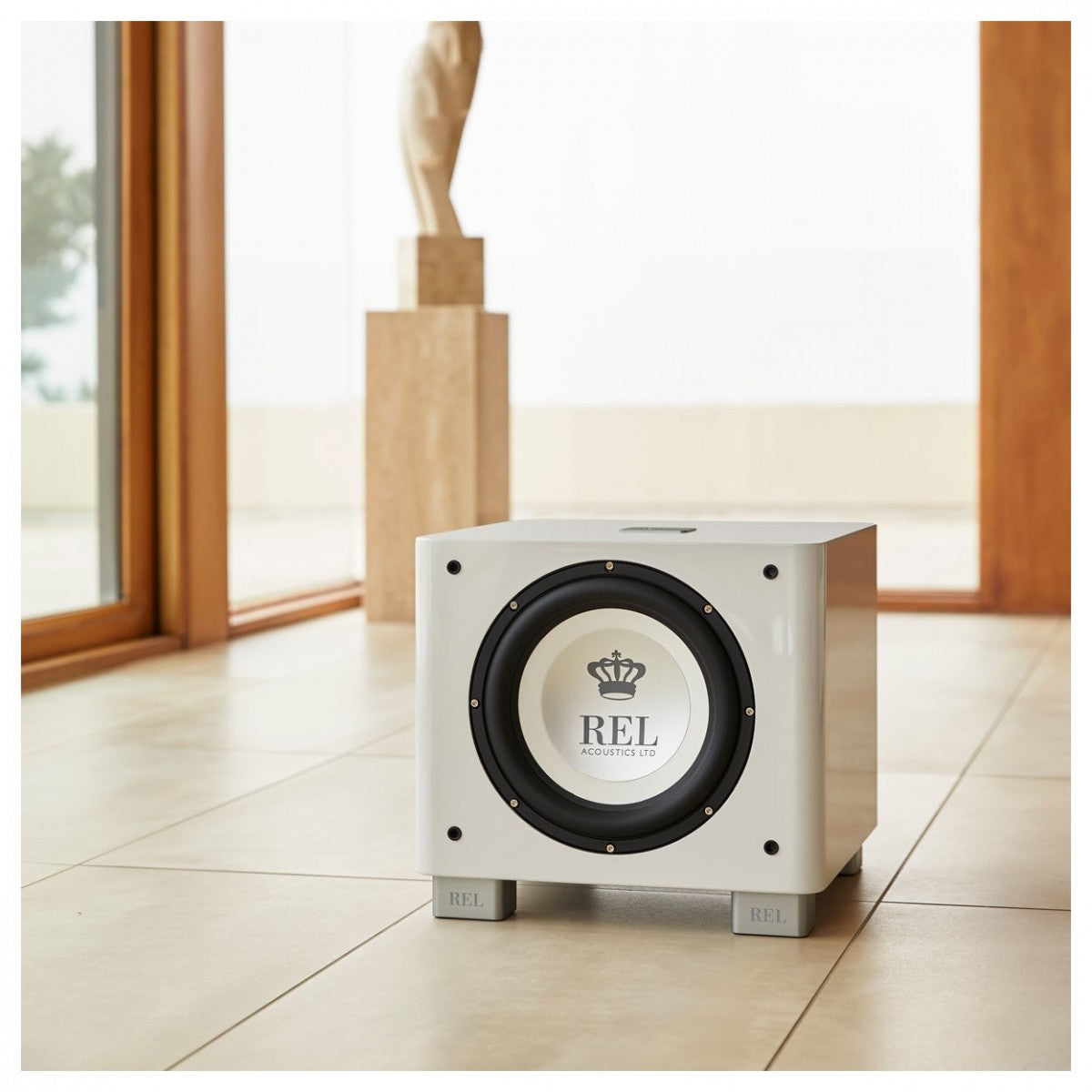REL T9x 300 Watt Subwoofer - White