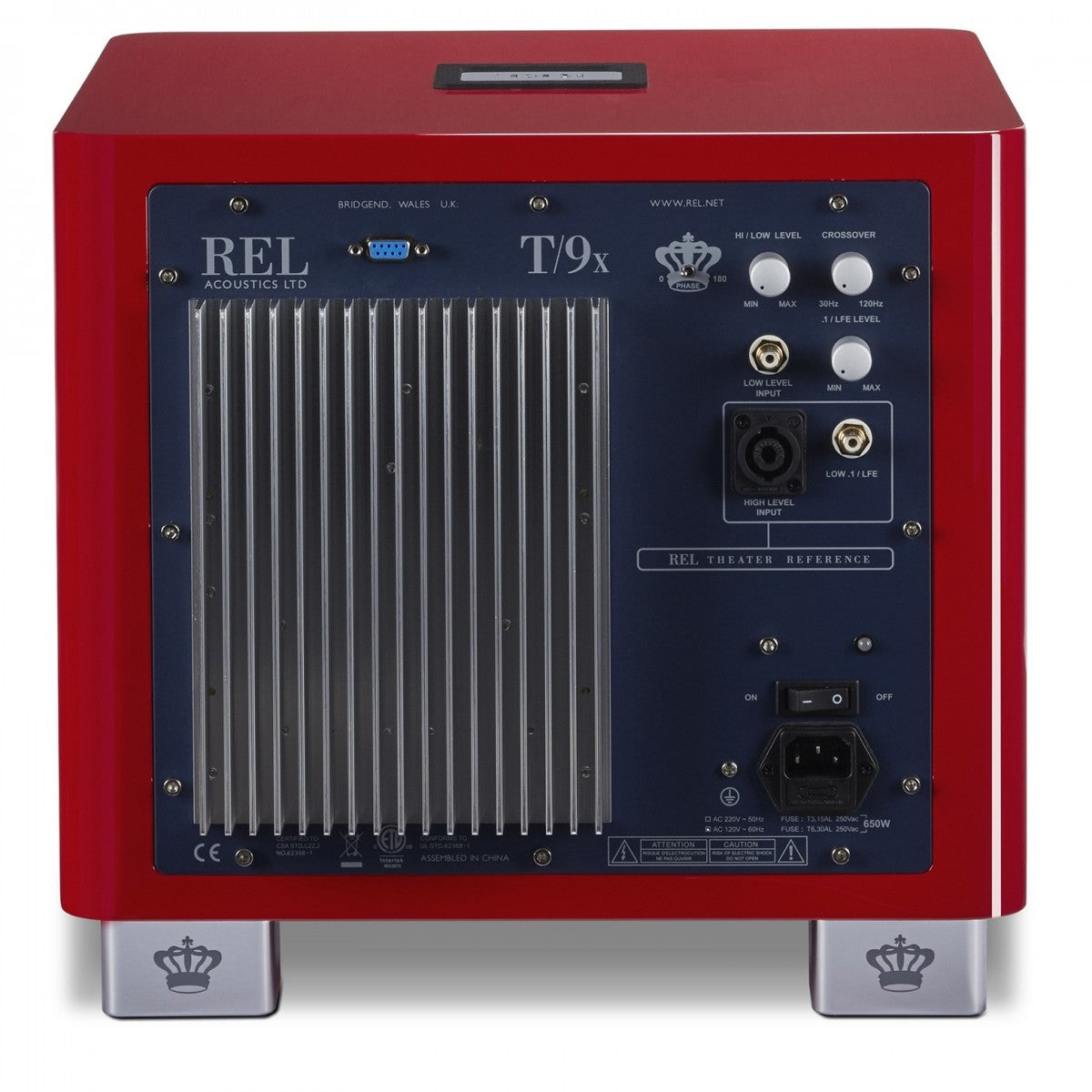 REL T9x SE 300 Watt Subwoofer - Italian Racing Red