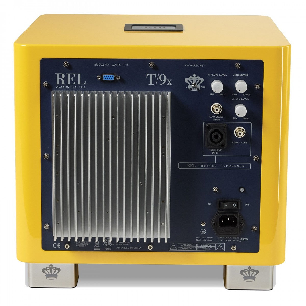 REL T9x SE 300 Watt Subwoofer - Le Mon Yellow