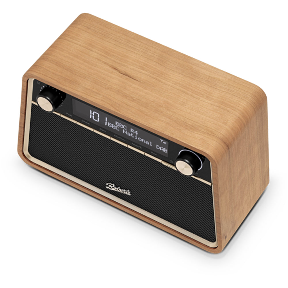 Roberts Reva DAB DAB+ FM Table-Top Radio With Bluetooth - Cherry Wood