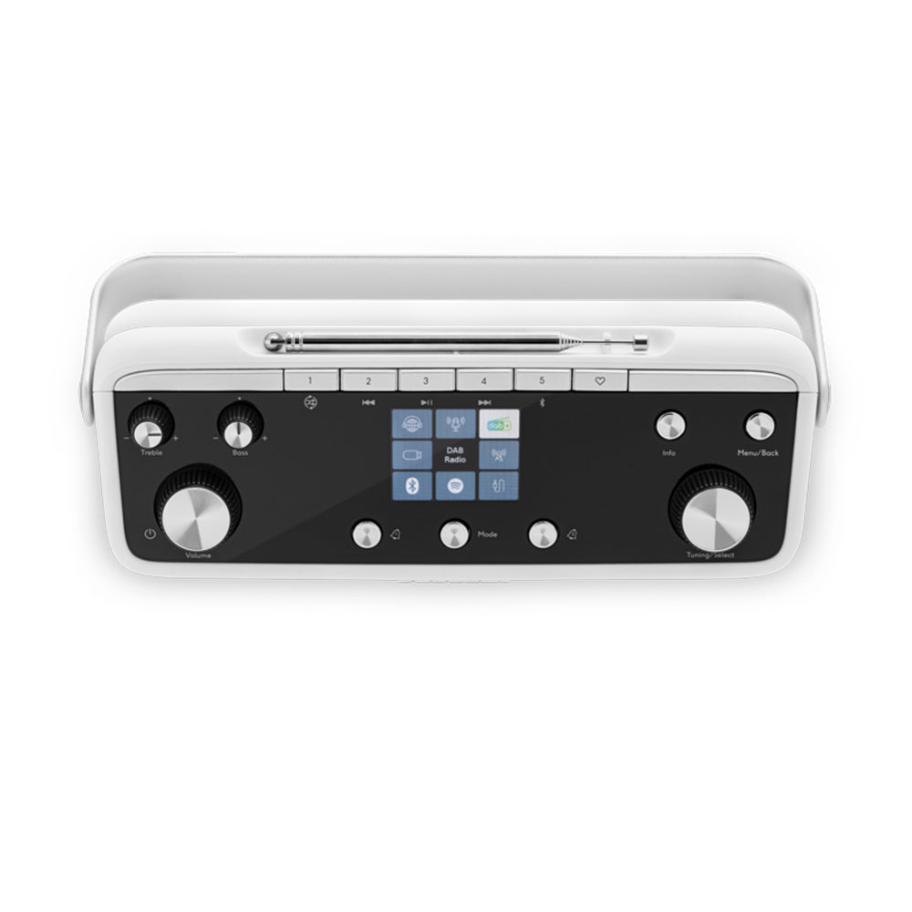 Roberts Stream 219 Internet DAB+ FM Bluetooth Portable Stereo Radio with Spotify - White