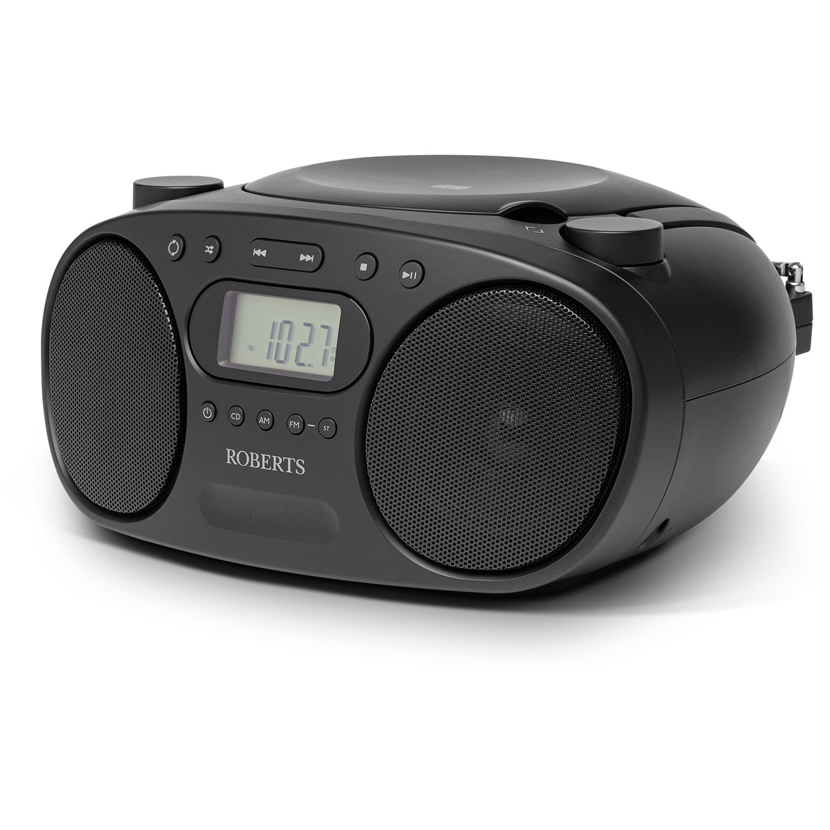 Roberts Zoombox FM Portable CD Player FM AM Radio Black