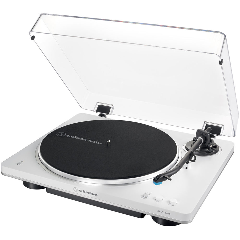 Ruark R410 Music System Grey with R-CD100 CD Player & Audio Technica AT-LP70XBT Automatic Wireless BT Turntable Silver