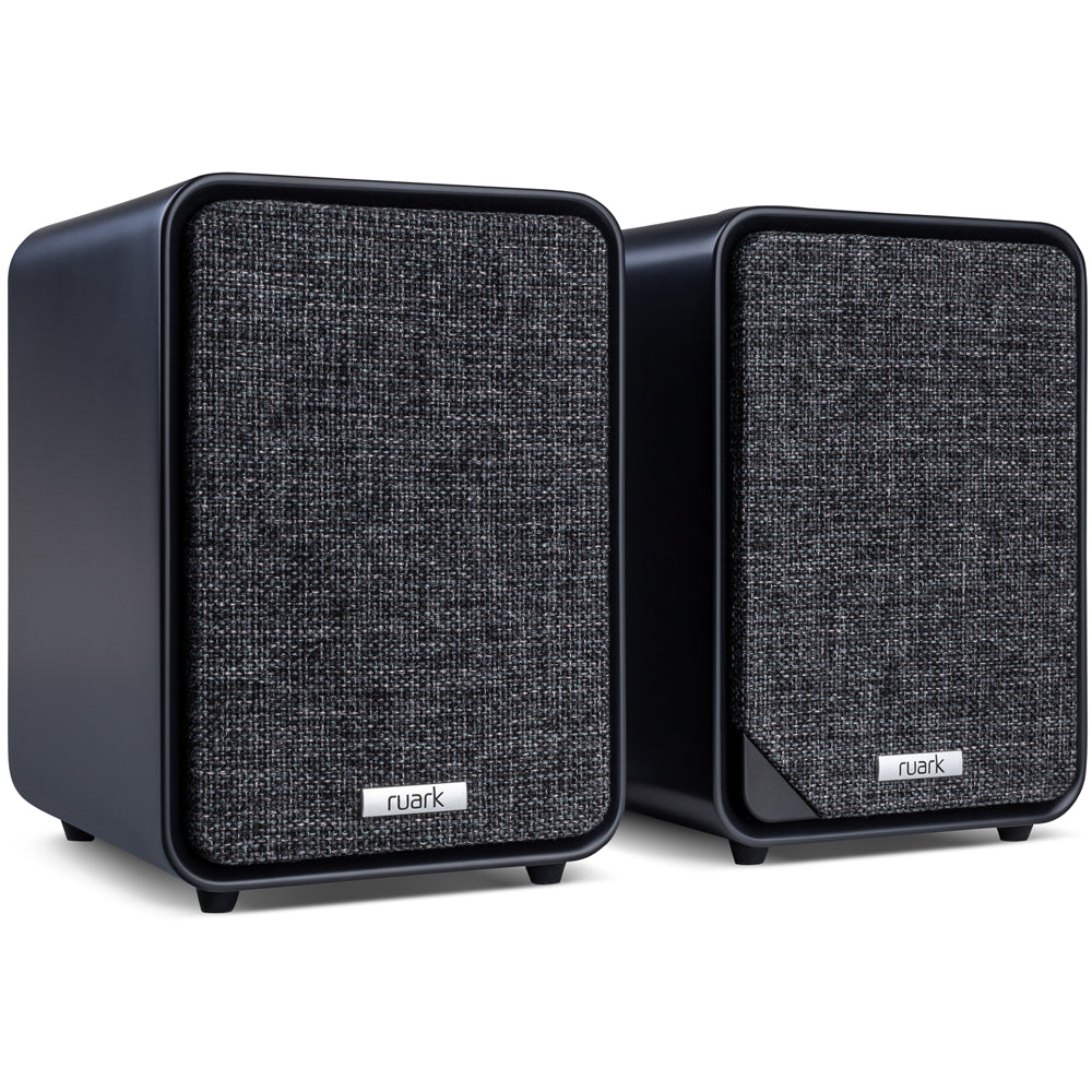 Ruark RS1 Subwoofer with MR1 MK3 Active Bluetooth Speakers Pair Charcoal Black