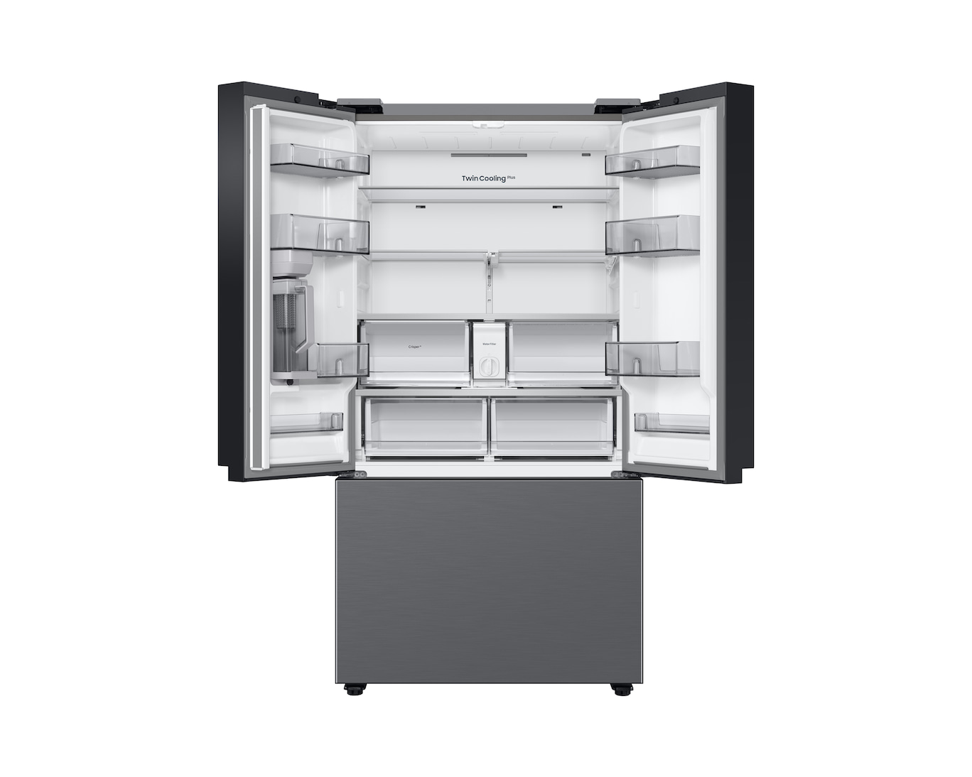 Samsung Bespoke AI RF24BB620ES9EU SpaceMax 674L Total No Frost American Fridge Freezer Silver