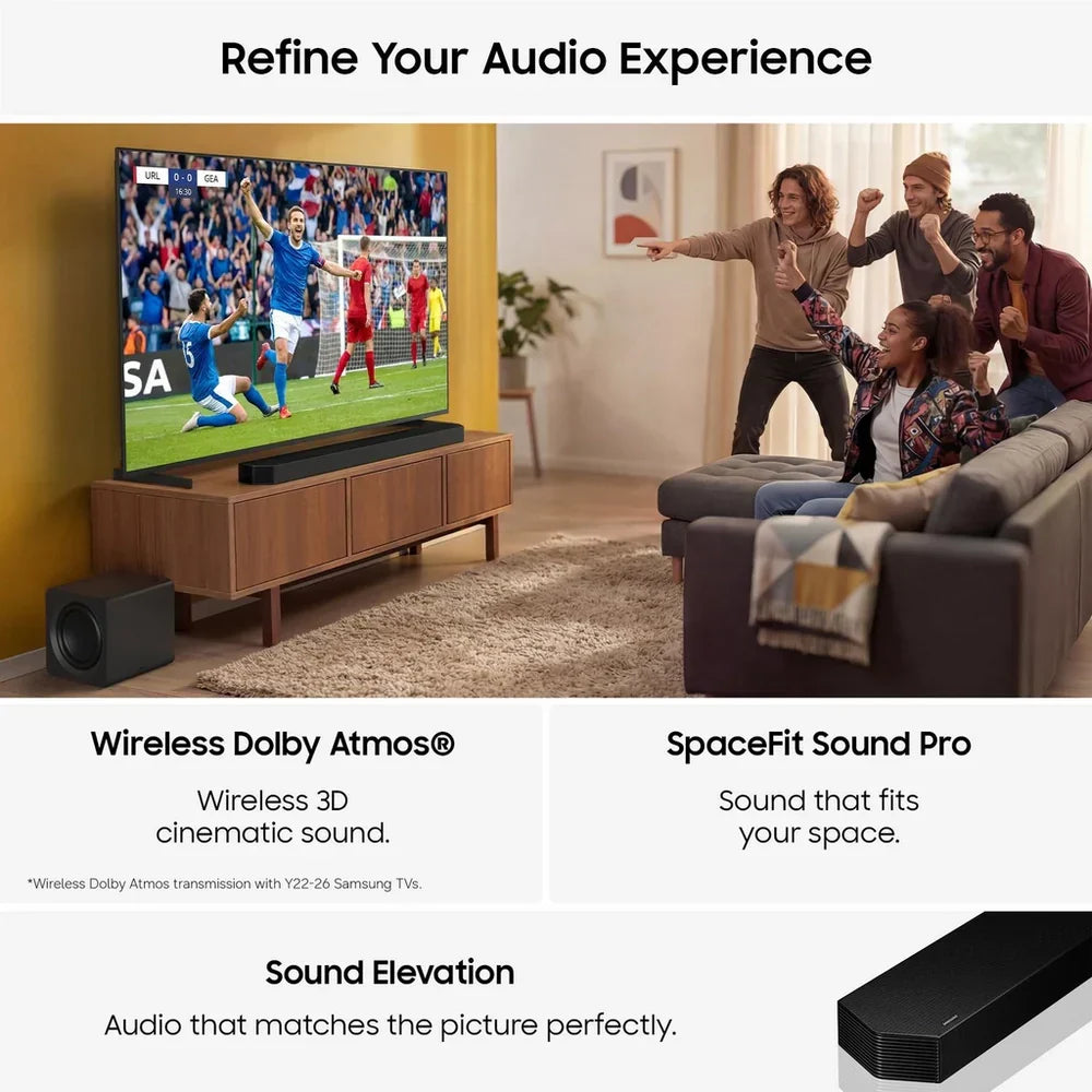Samsung HW-Q800H Q-Series 5.1.2 Ch Dolby Atmos Soundbar with Subwoofer - Black (2026)