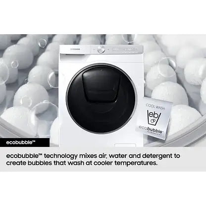 Samsung Series 5 AI Energy WW10FG5U34ABEU 10kg WiFi Connected Washing Machine with 1400 Spin Black - A Rated