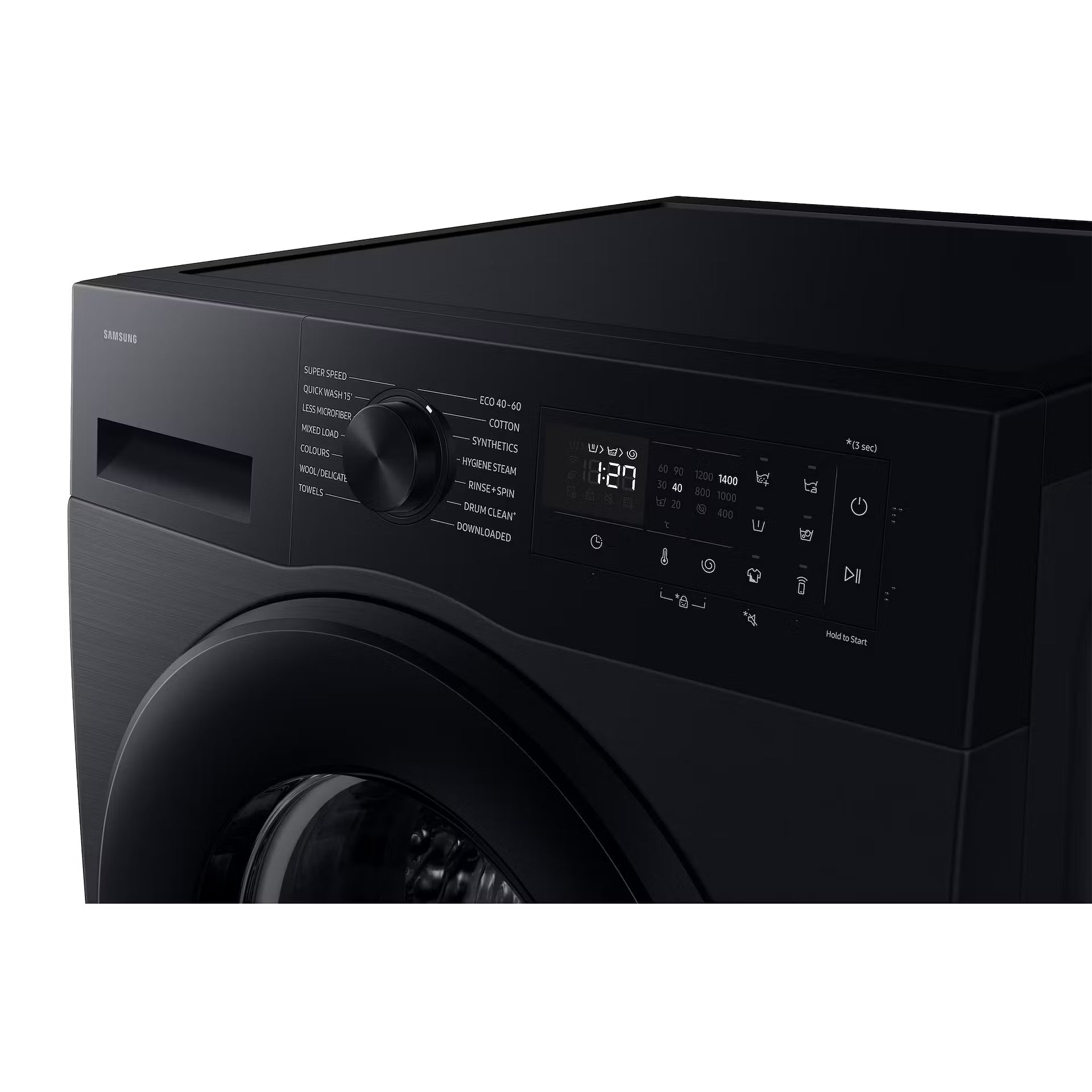 Samsung Series 5 AI Energy WW10FG5U34ABEU 10kg WiFi Connected Washing Machine with 1400 Spin Black - A Rated