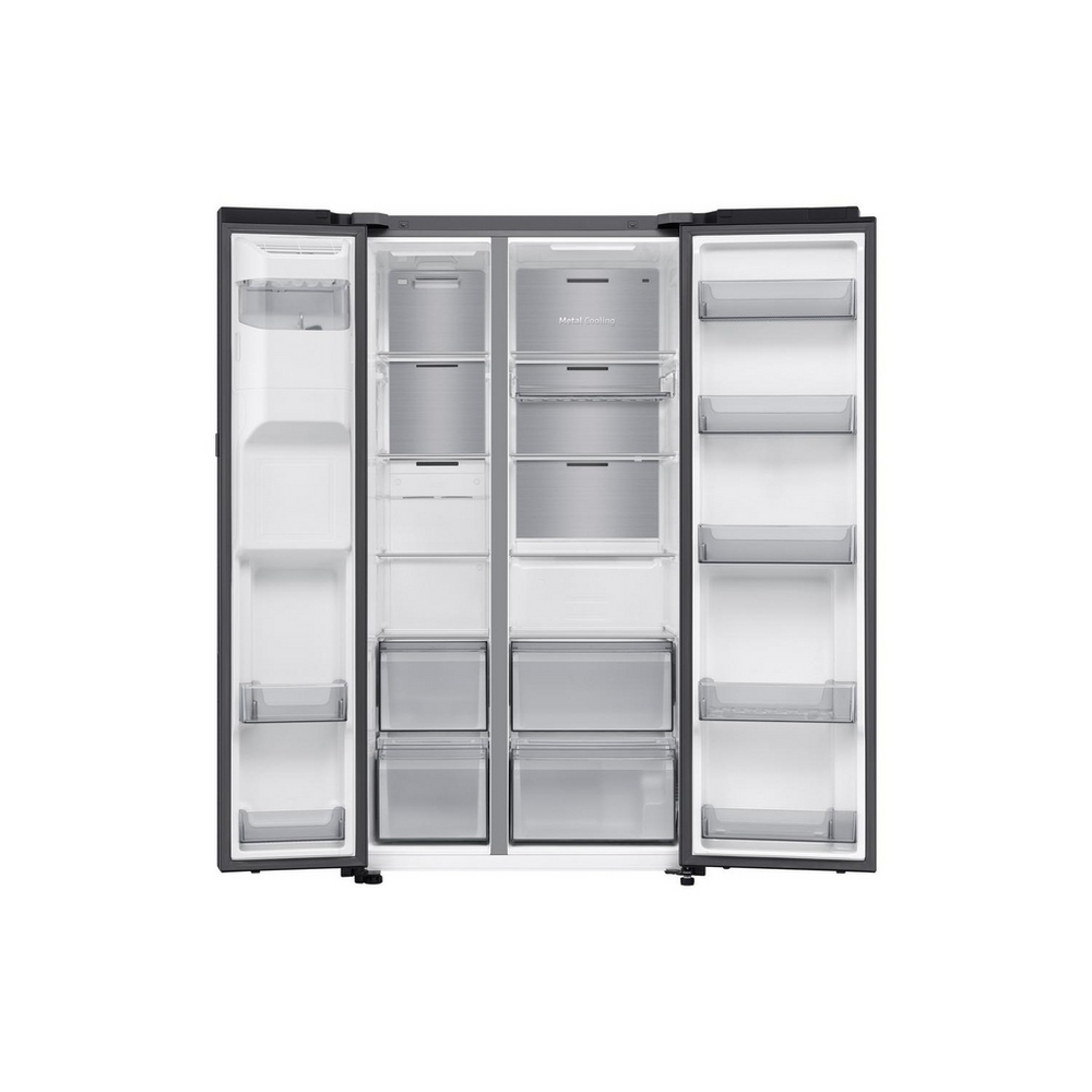 Samsung Series 9 RS90F64EEFEU Bespoke AI Home 621L Total No Frost American Fridge Freezer Black