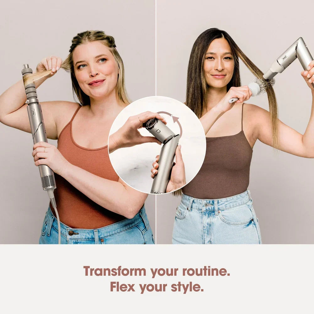 Shark FlexStyle HD426SLUK Air Styler and Hair Dryer for Straight & Wavy Hair - Stone