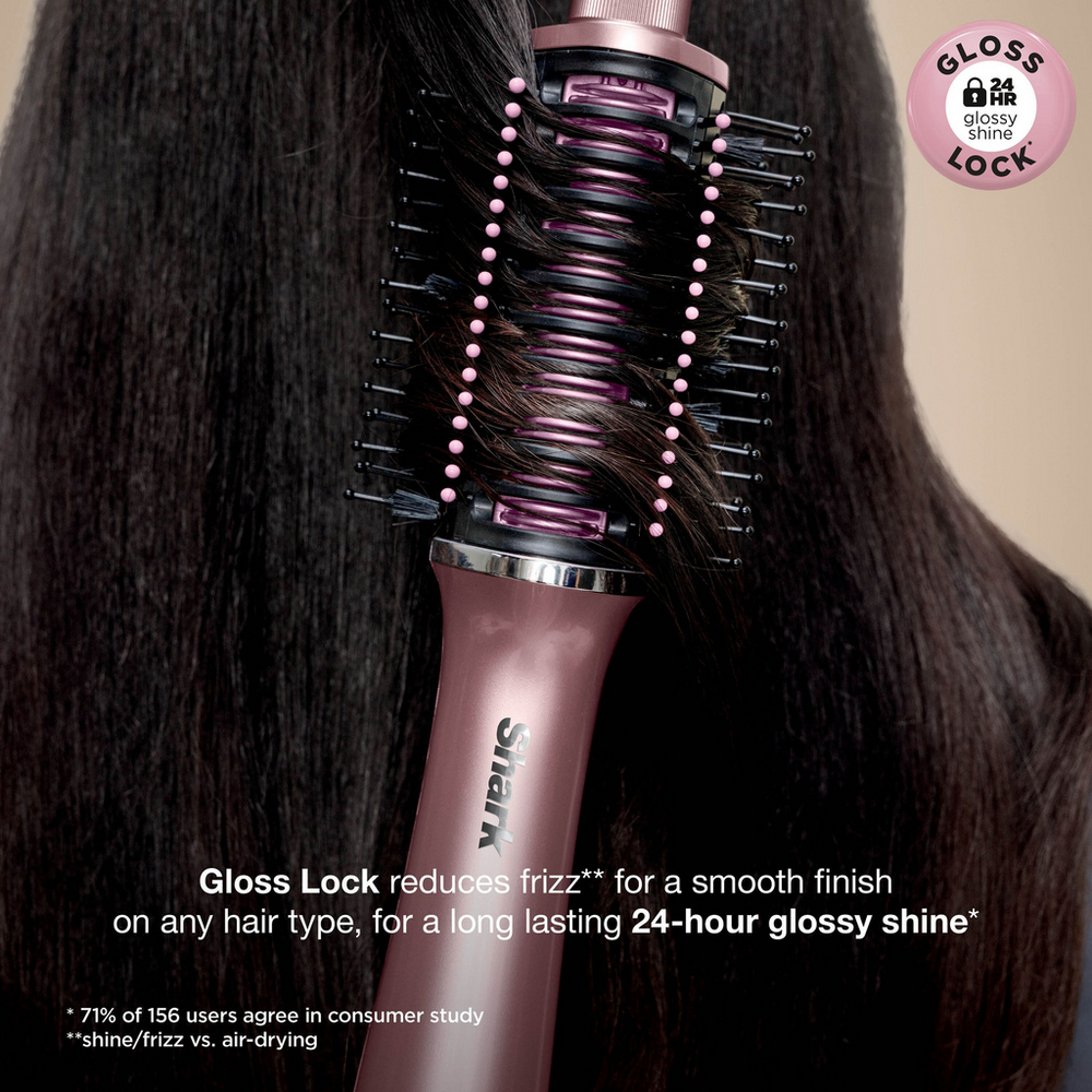 Shark Glossi HT302UKPK 2-in-1 Hot Brush and Air Glosser Brush Lychee