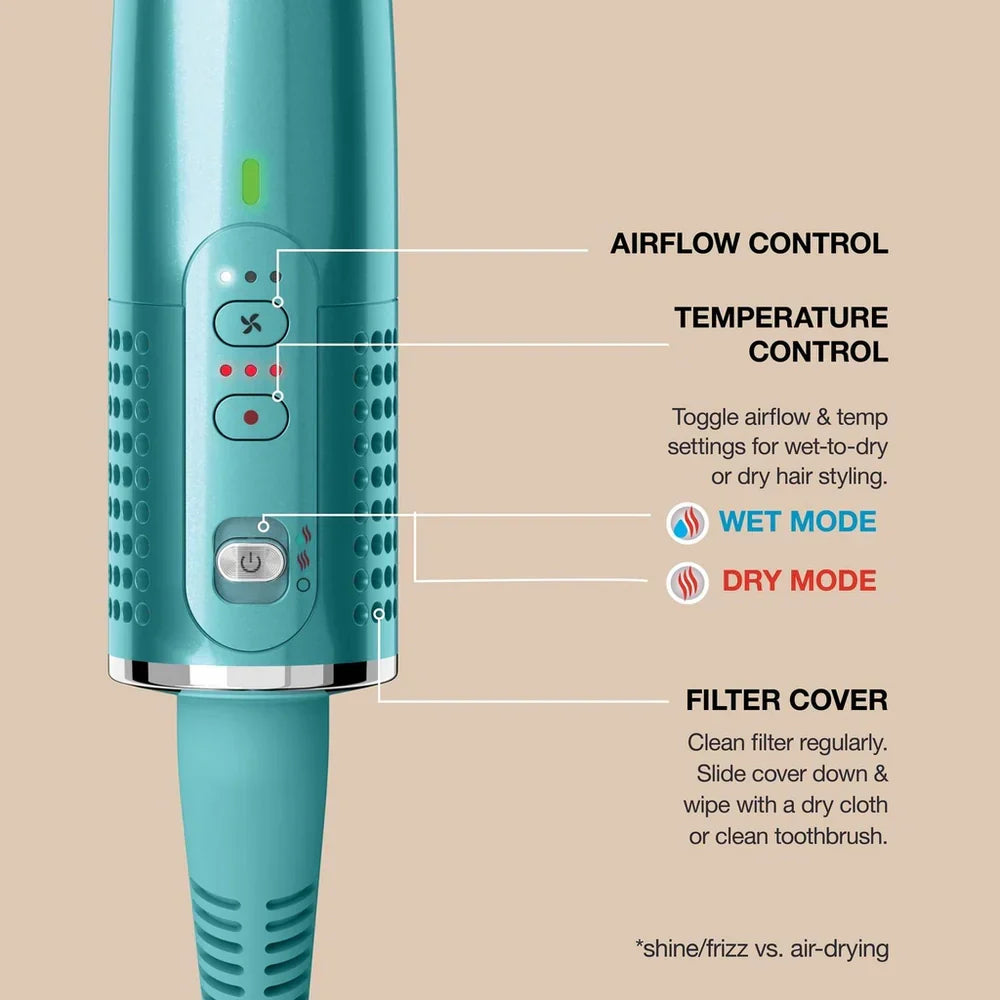 Shark Glossi HT302UKTL 2-in-1 Hot Tool and Air Glosser Juniper