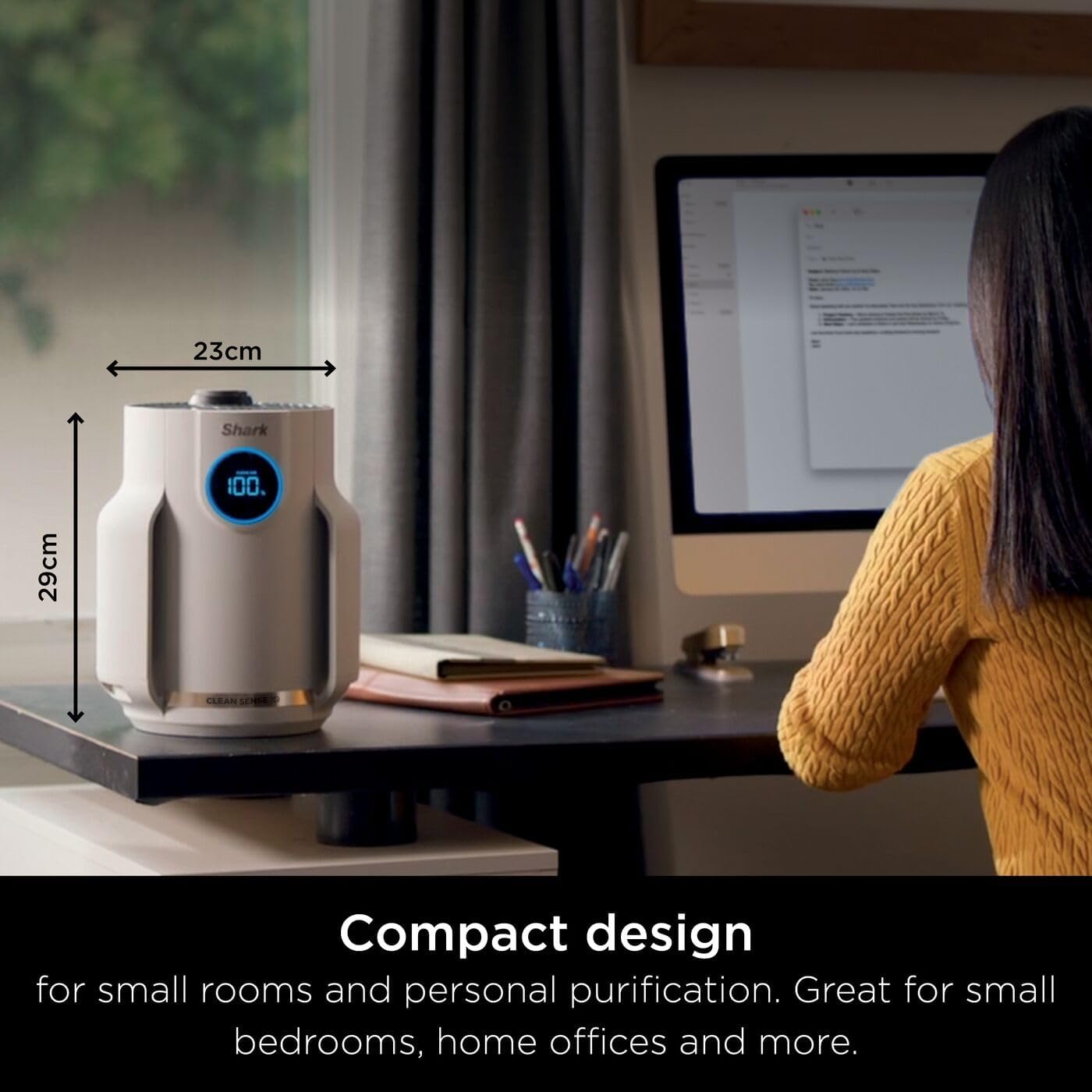 Shark NeverChange5 Air Purifier Compact Pro HP072UK - Dove
