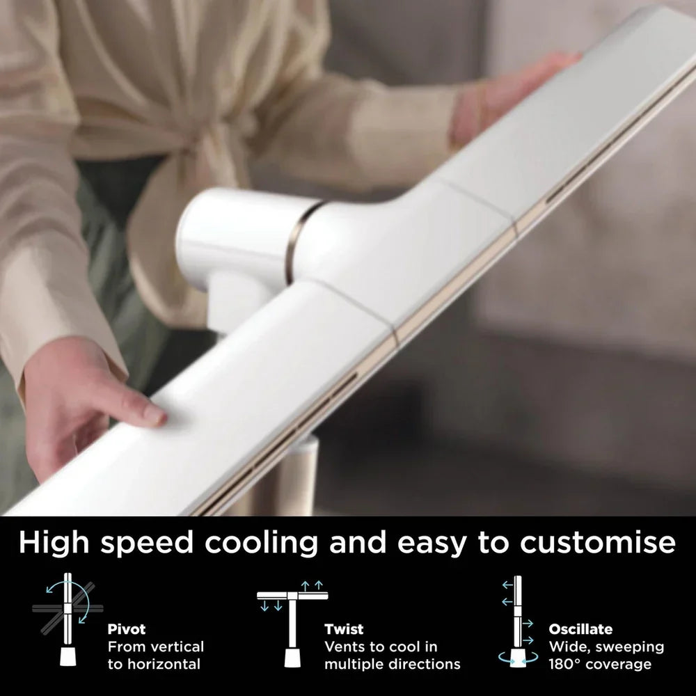 Shark TF200SUKWH TurboBlade Multi-Directional Cooling Fan Stone